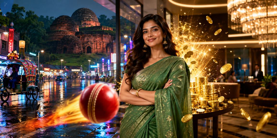 কুমিল্লায় নিয়ন আলোয় ক্রিকেট বেটিং প্ল্যাটফর্ম দেখাচ্ছে
